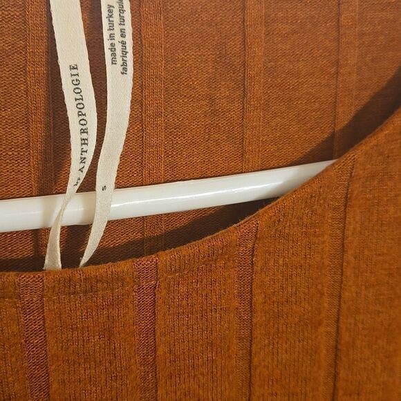 Anthropologie Burnt Orange Knit Top - Picture 2 of 5